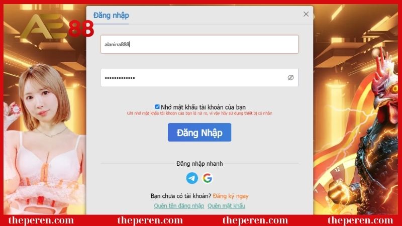 Hướng dẫn đăng nhập AE88 đơn giản